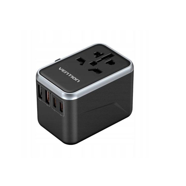 Vention 65W GaN Travel Adapter and Charger 2x USB-A 2x USB-C