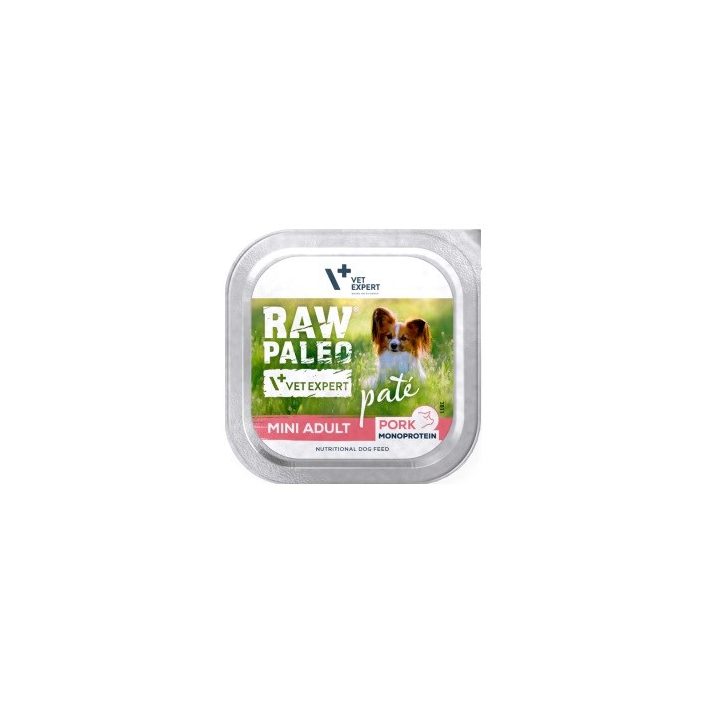 VETEXPERT Raw Paleo Pâte Mini Adult Pork - wet dog food - 150g