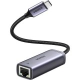 Ugreen external USB Type-C network adapter - RJ45 1 Gbps (1000 Mbps) Grey