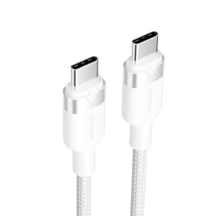 Vention USB-C to C cable braided 3A 480Mbps 60W 2m WH