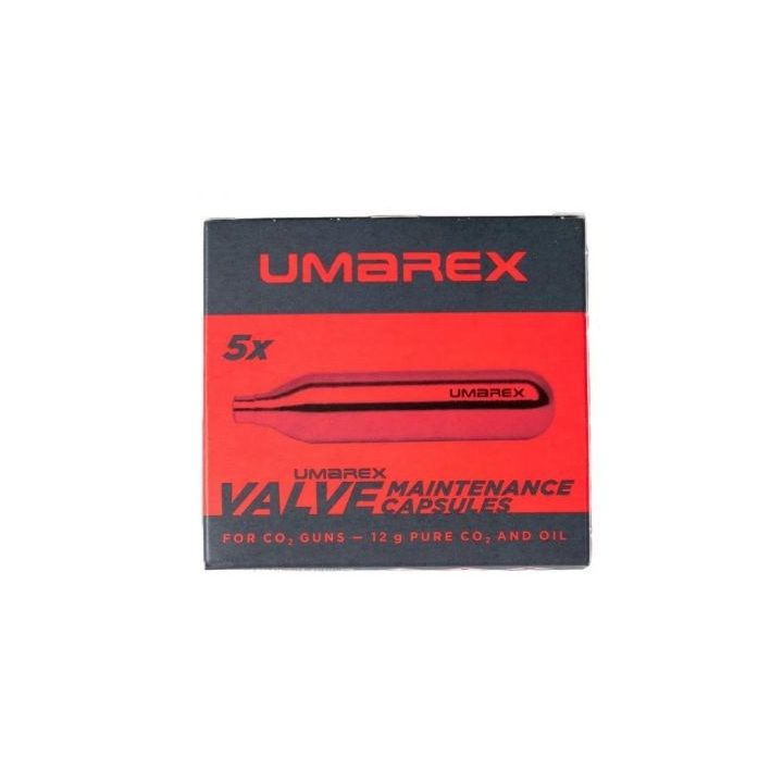 Umarex CO2 capsule 5 pcs. 12g preserving and cleaning
