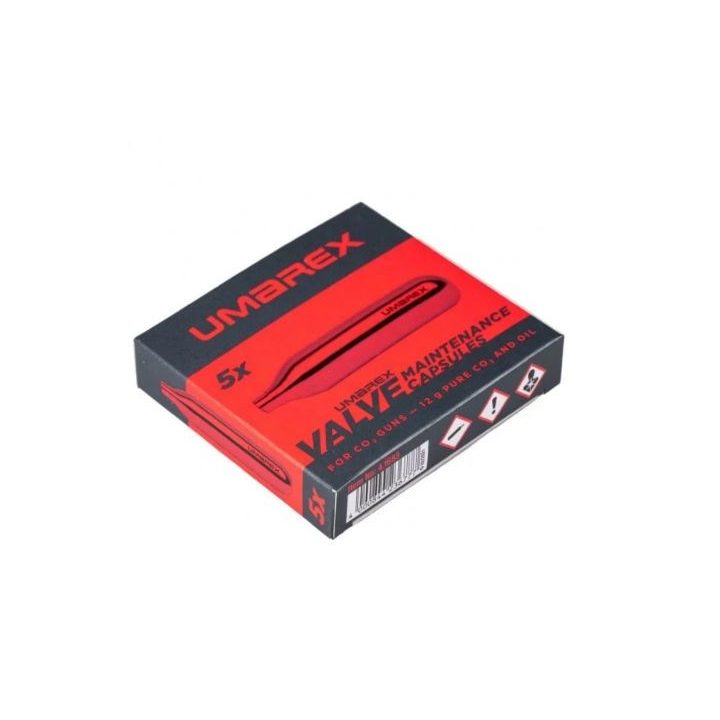 Umarex CO2 capsule 5 pcs. 12g preserving and cleaning