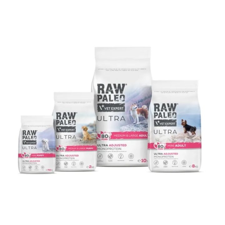 VETEXPERT Raw Paleo Ultra Pork Medium & Large Adult - dry dog food - 10kg