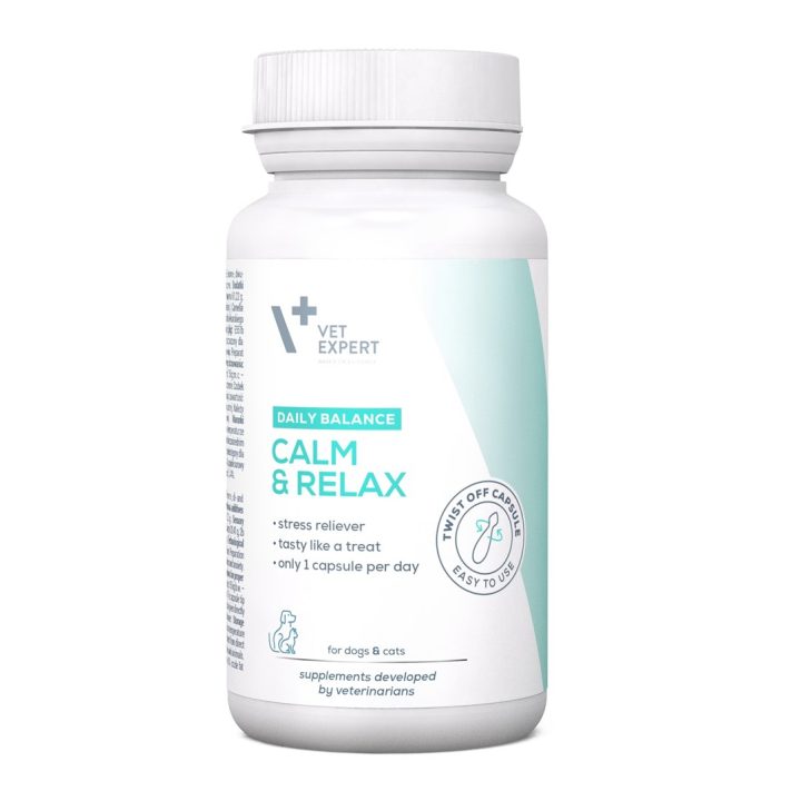 VETEXPERT Calm&Relax - preparation for symptoms of stress for dogs and cats - 30 caps.