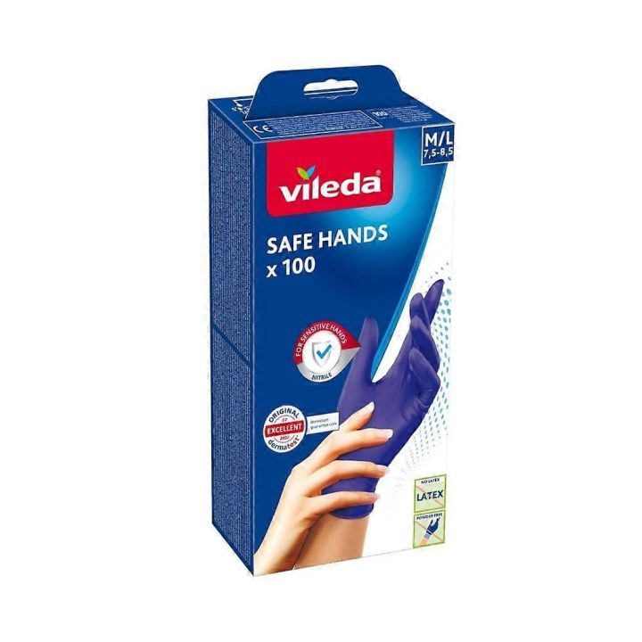 VILEDA Safe Hands – nitrile gloves M/L 100 pcs