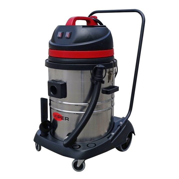 Professional wet/dry vacuum cleaner 2 motors 55 l VIPER LSU255 50000126