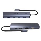 UNITEK 9-in-1 USB-C Hub HDMI VGA SD RJ45 PD 100W