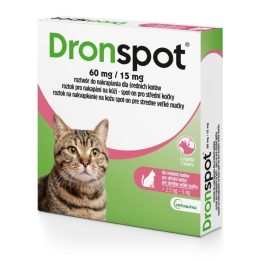 VETOQUINOL Dronspot (2 5-5kg) - deworming drops for cats - 2x0 7ml