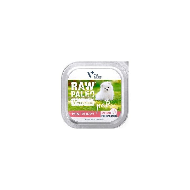 VETEXPERT Raw Paleo Pâte Mini Puppy Pork - wet dog food - 150g