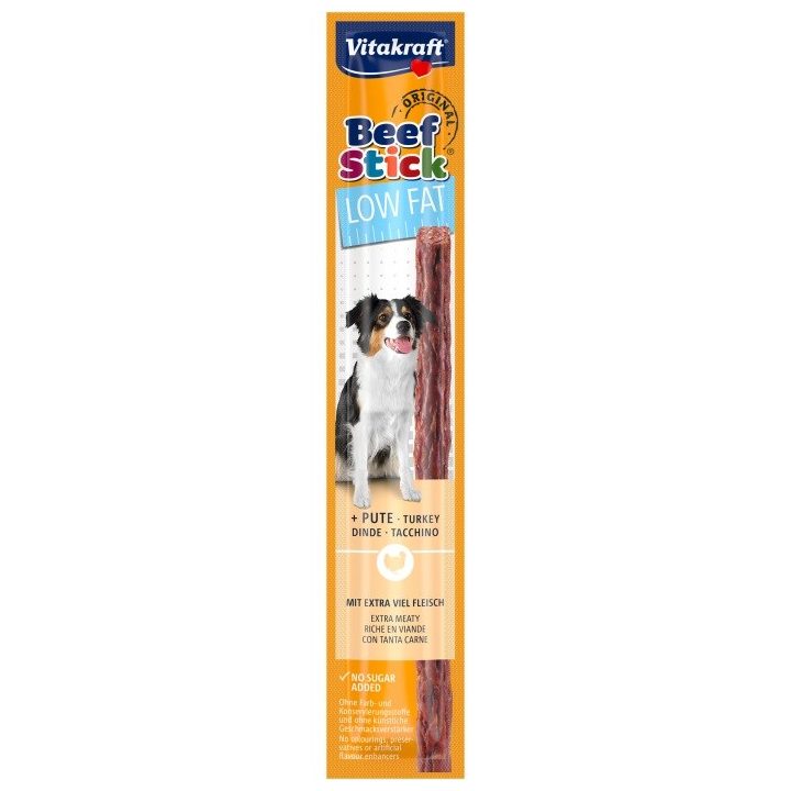 VITAKRAFT Beef Stick Low Fat with turkey - dog treat - 12 g