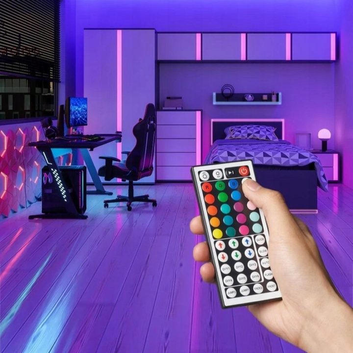 Vention Silicone Neon LED strip with remote control 12V 2m