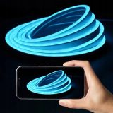 Vention Silicone Neon LED strip with remote control 12V 2m