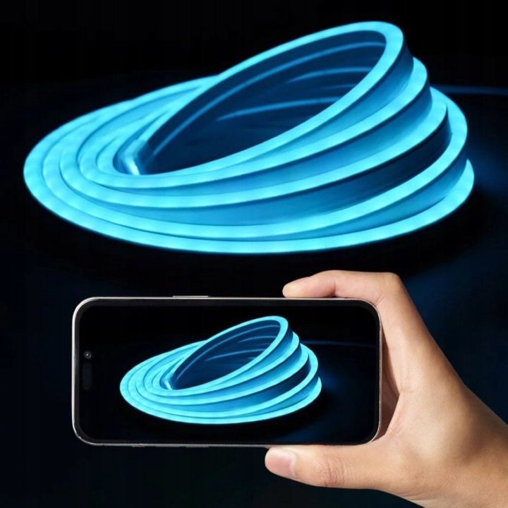 Vention Silicone Neon LED strip with remote control 12V 2m