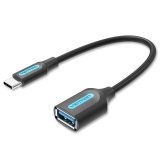 Vention USB 3.1(Gen 1) C Male to A Female OTG Cable 0.15M Black PVC Type