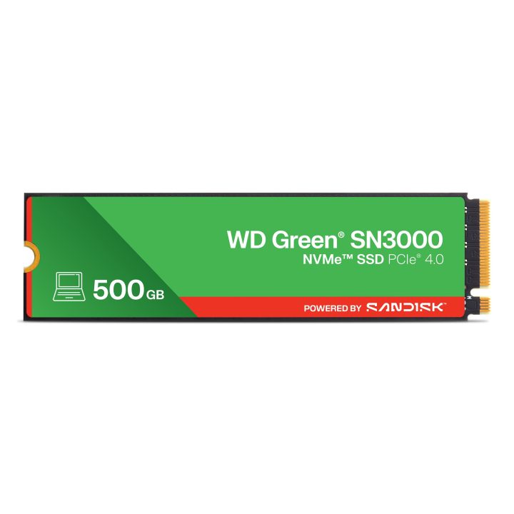 Western Digital Green WD ™ SN3000 NVMe™ SSD POWERED BY SANDISK 500 GB
