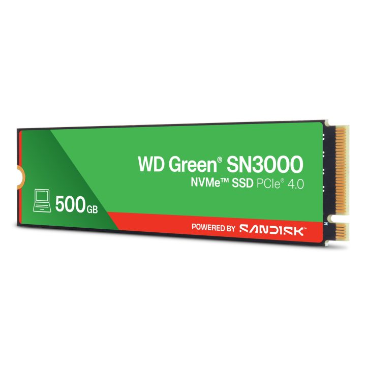 Western Digital Green WD ™ SN3000 NVMe™ SSD POWERED BY SANDISK 500 GB