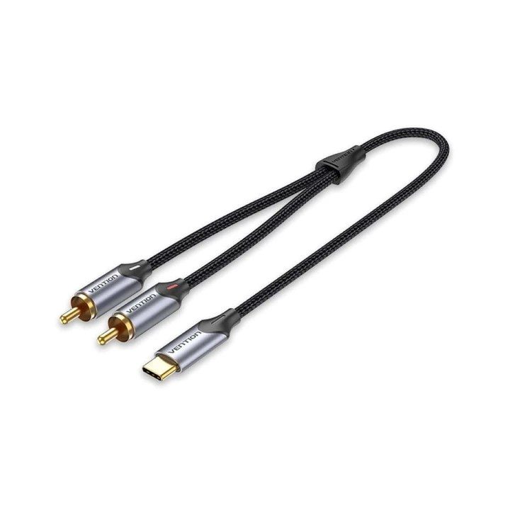 Vention USB-C to 2RCA male audio cable 1m