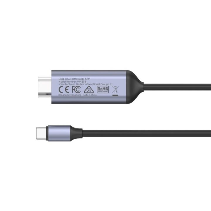 UNITEK USB-C to HDMI Cable – 8K USB 4 HDR10+ 1.8 m