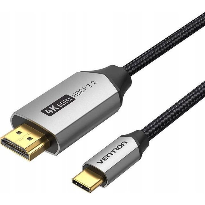Vention USB-C to HDMI cable 4K@60Hz braided 2m GREY