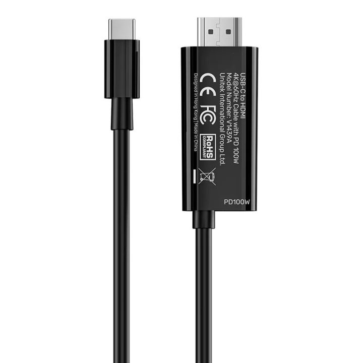 UNITEK V1439ABK01 USB graphics adapter 3840 x 2160 pixels Black