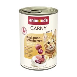 ANIMONDA Carny Adult Beef chicken and duck hearts - wet cat food - 400g