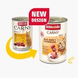 ANIMONDA Carny Adult Beef chicken and duck hearts - wet cat food - 400g