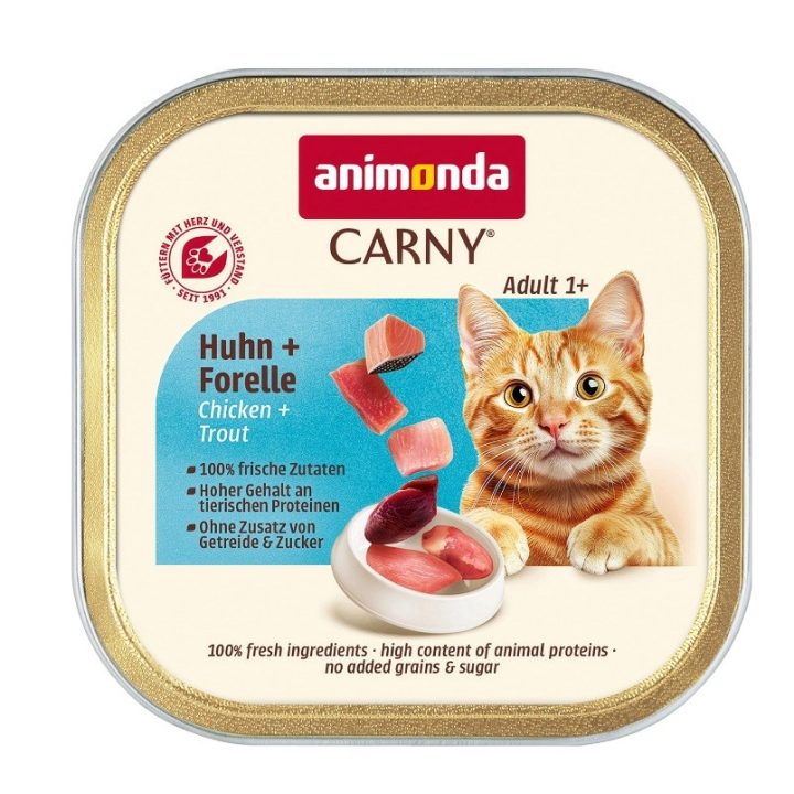 ANIMONDA Carny Adult Chicken and trout - wet cat food - 85g