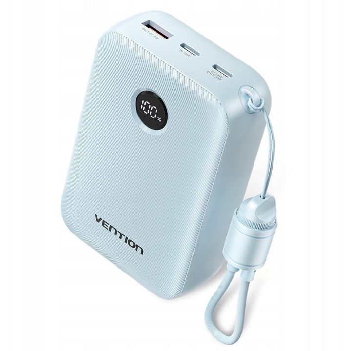 Powerbank Vention 20000mAh 2xUSB-C 1xUSB-A 22 5W BL
