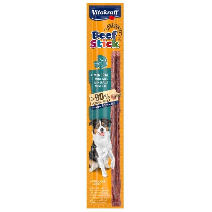 VITAKRAFT Beef Stick Original plus Mineral - dog treat - 12g