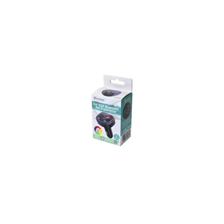 Vakoss TC-B439K FM transmitter 87.5 - 108 MHz Bluetooth/USB Black