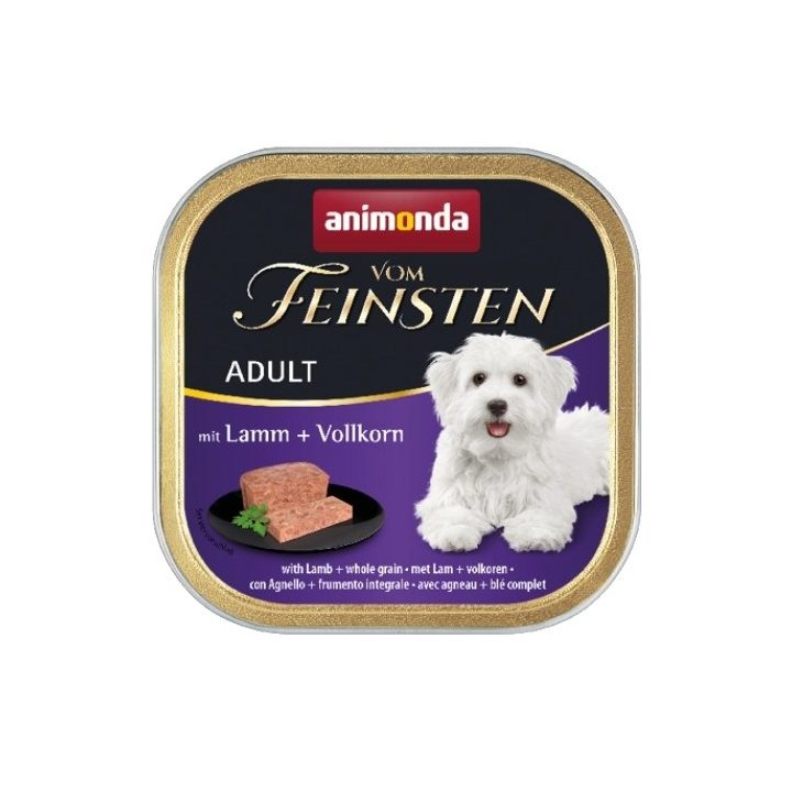 ANIMONDA Vom Feinsten Adult Lamb and whole grain - wet dog food - 150g