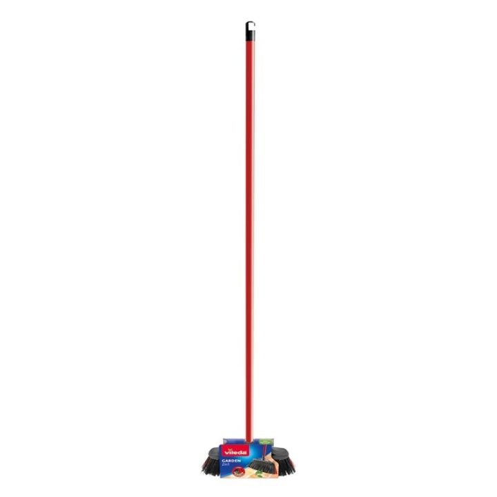Broom VILEDA 2in1 Garden Outdoor (red/yellow)