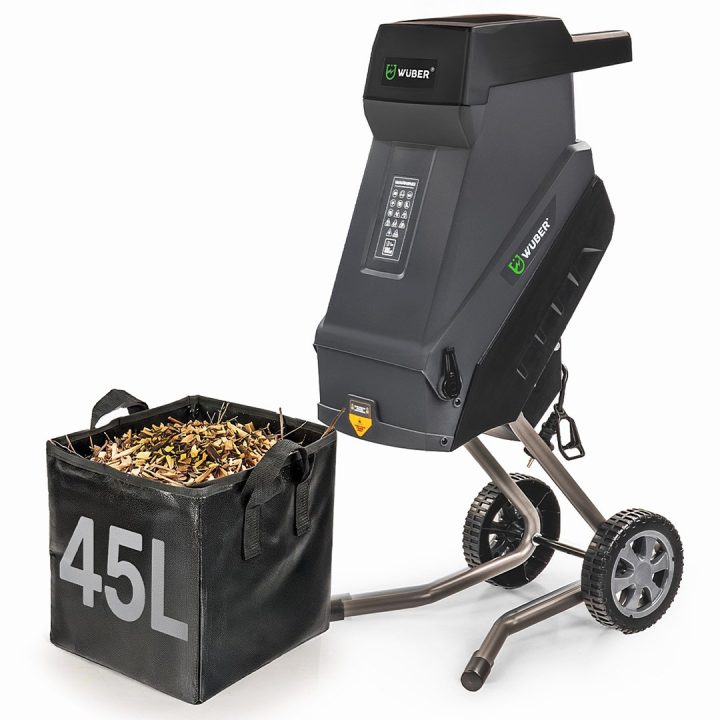 Electric blade branch shredder 2500 W 45 L W94205 WUBER