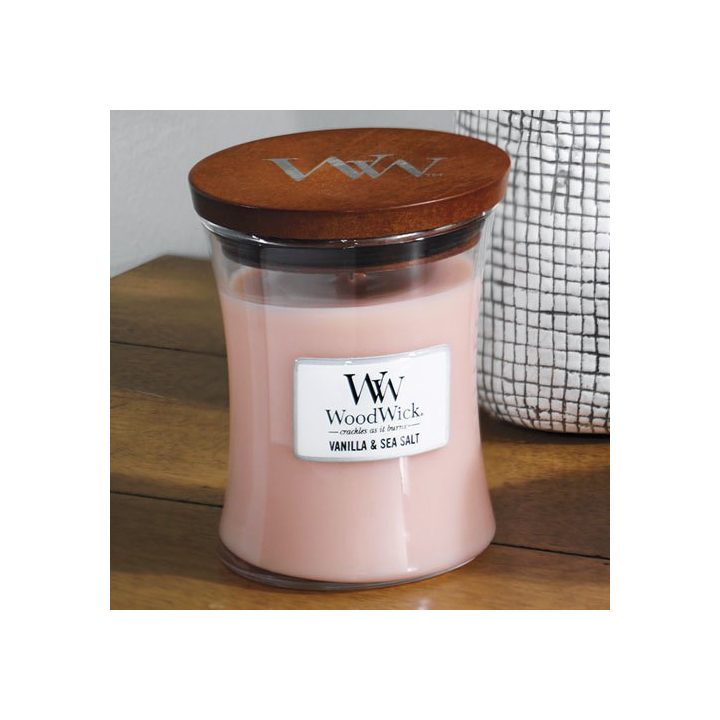 WoodWick 92191 wax candle Other Jasmine Sea salt Vanilla Beige