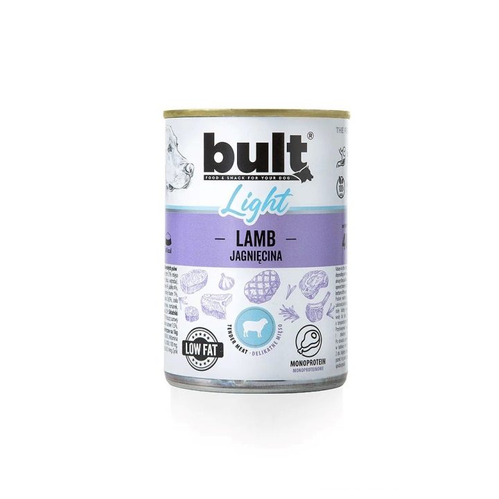 BULT Light Mono Lamb - wet dog food - 400g