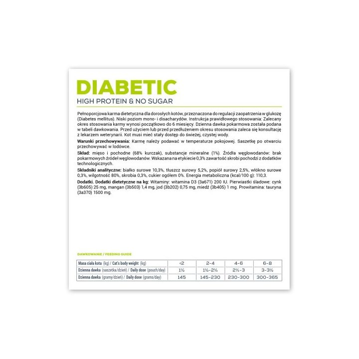 VETEXPERT Veterinary Diet Diabetic Cat - wet food for cats - 100g