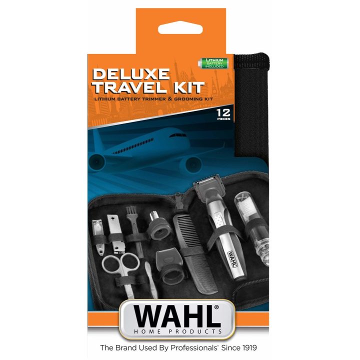 Wahl Travel Kit Deluxe Black Stainless steel