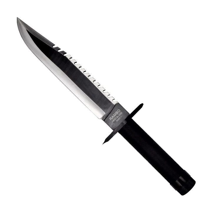 Cinema Classic Rambo I Large knife with leather scabbard CC-H1 360 mm Black