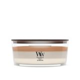 WoodWick Café Macchiato wax candle Ellipse Coffee White Brown 1 pc(s)