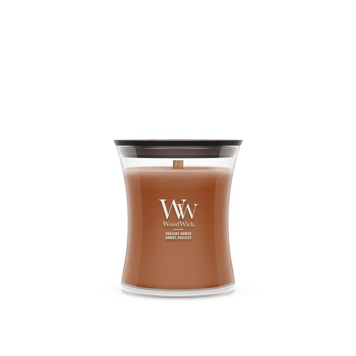 WoodWick Radiant Amber wax candle Cylinder Brown 1 pc(s)