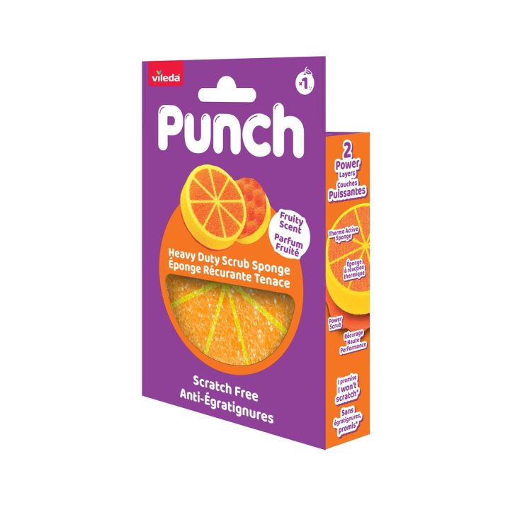 Vileda Punch Strong Orange Scouring Pad 1 piece