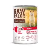 VETEXPERT Raw Paleo Duoprotein Beef & Rabbit Adult - wet dog food - 400g
