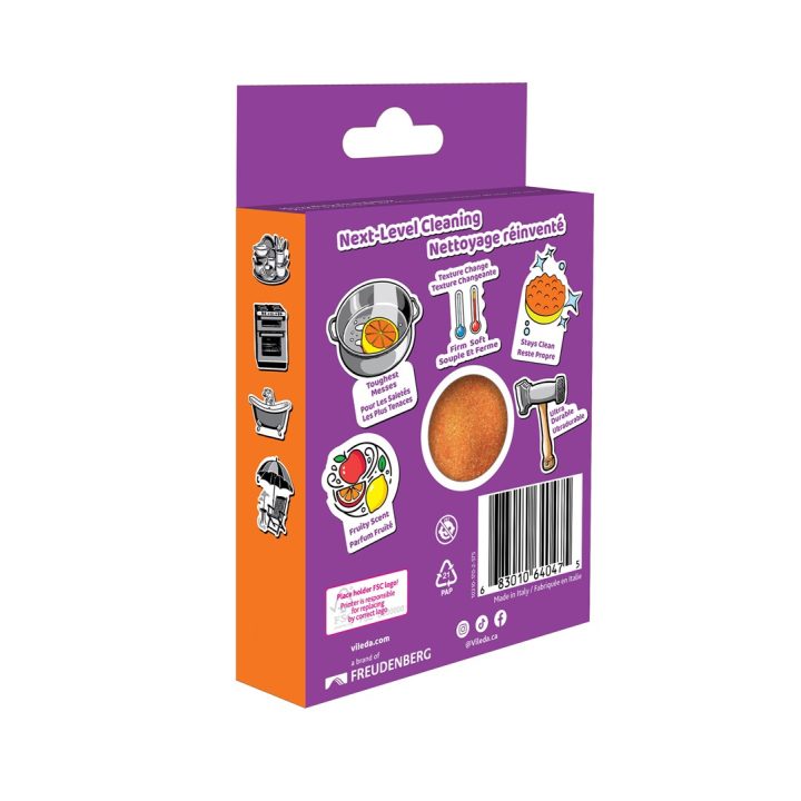 Vileda Punch Strong Orange Scouring Pad 1 piece