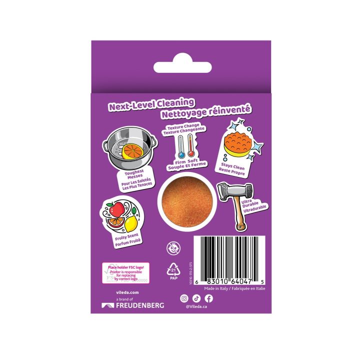 Vileda Punch Strong Orange Scouring Pad 1 piece