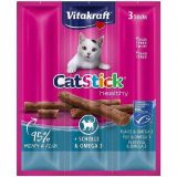 VITAKRAFT CatStick Mini with flounder and Omega-3 - cat treats - 3 pcs