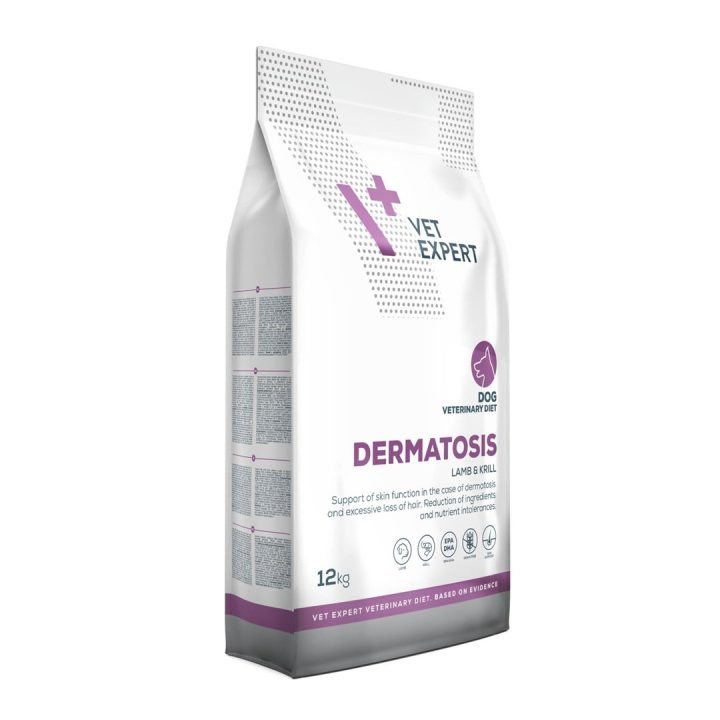 VETEXPERT Veterinary Diet Dermatosis Dog Lamb & Krill - dry dog food - 12 kg