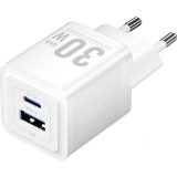 Vention 30W - charger with GaN technology 1x USB-A 1x USB-C (white)