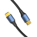 Vention Cotton Braided HDMI-A Male to Male HD Cable 8K 2M Blue Aluminum Alloy Type
