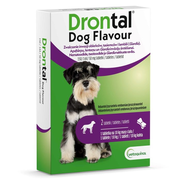 VETOQUINOL Drontal - deworming tablets for dogs - 2pcs.