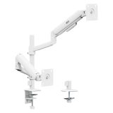 Ergo Office Mount/Hanger for 2 Monitors Gas Spring 17 -32 1-10 kg Matte White ER-692 W